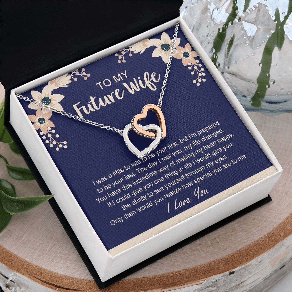 To My Future Wife Necklace from Boyfriend, Personalized Necklace for Women, Luxury Necklace for Girlfriend, Wedding Anniversary Present For Her, Girlfriend Gift Jewelry Christmas Birthday Gift