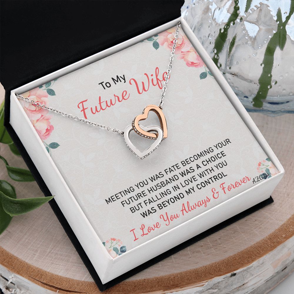 To My Future Wife Necklace from Boyfriend, Personalized Necklace for Women, Luxury Necklace for Girlfriend, Wedding Anniversary Present For Her, Girlfriend Gift Jewelry Christmas Birthday Gift