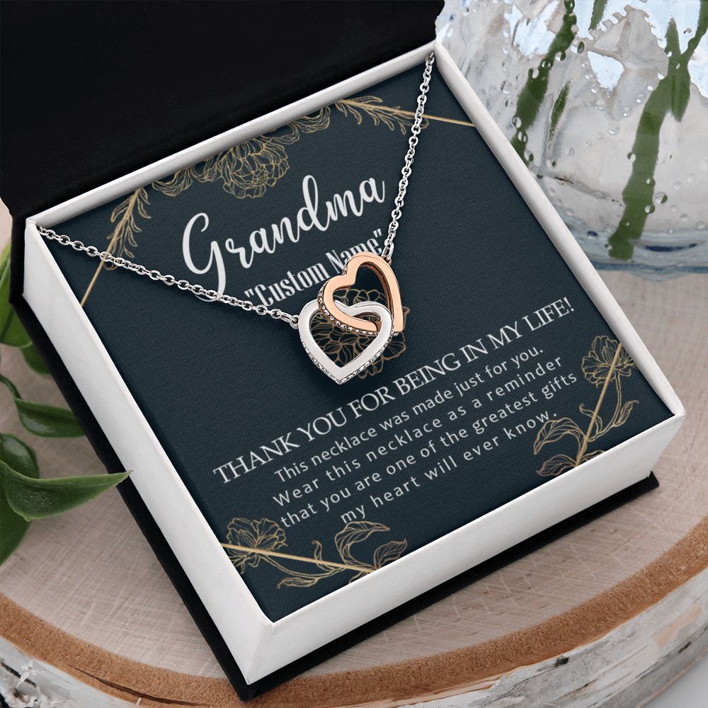 To My Grandma Necklace, Gift for Grandmother Necklace, Mothers Day Gift For Grandma Nana, Grandma Jewelry From Grandchildren GrandKids , Jewelry Box Gift For Grandma Grandmother