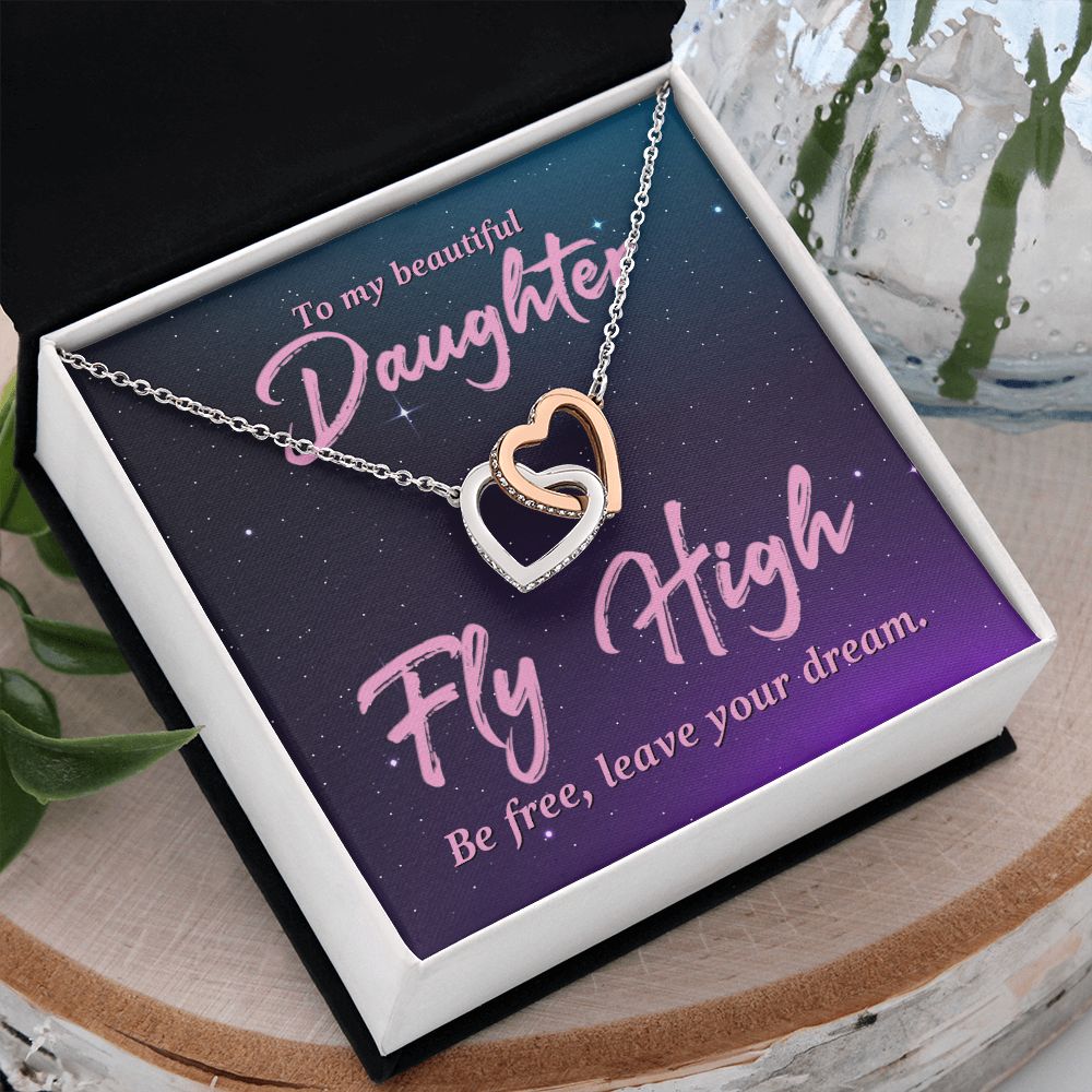 To My Daughter Necklace Gift from Mom, Mother and Daughter Jewelry Necklace for Girls, Mother Daughter Gift Ideas, Jewelry Pendant Necklace