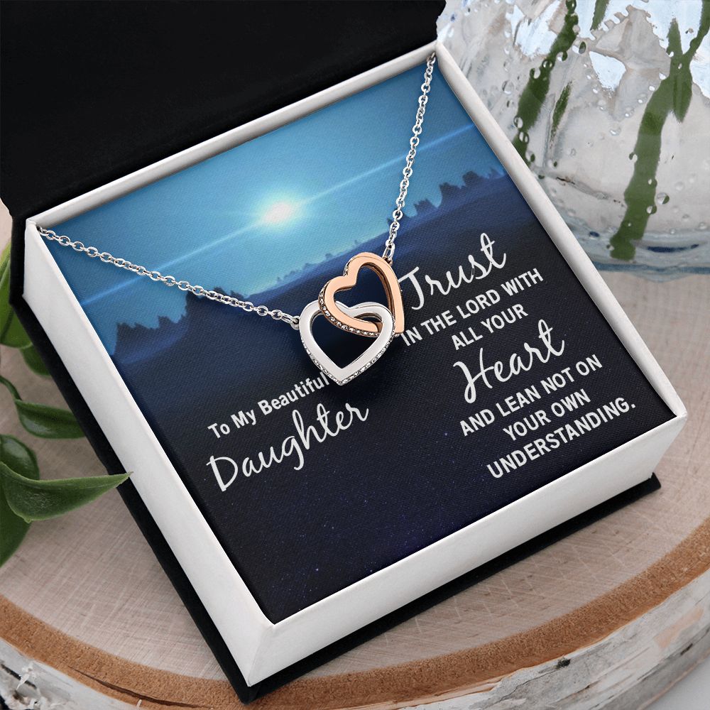 To My Daughter Necklace Gift from Mom, Mother and Daughter Jewelry Necklace for Girls, Mother Daughter Gift Ideas, Jewelry Pendant Necklace