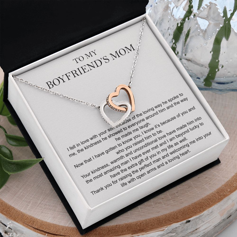 To My Boyfriend Mom Gift Necklace for Boyfriends Mom Gift Mother in Law Jewelry Gift Birthday Gift For Boyfriend's Mom Gift for Boyfriends Mom Gift for Boyfriend's Mom