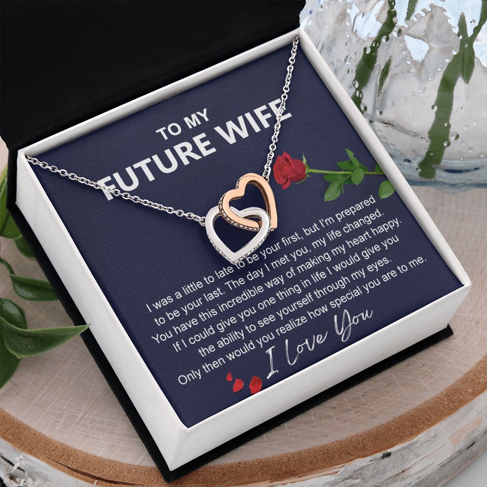 To My Future Wife Necklace from Boyfriend, Personalized Necklace for Women, Luxury Necklace for Girlfriend, Wedding Anniversary Present For Her, Girlfriend Gift Jewelry Christmas Birthday Gift