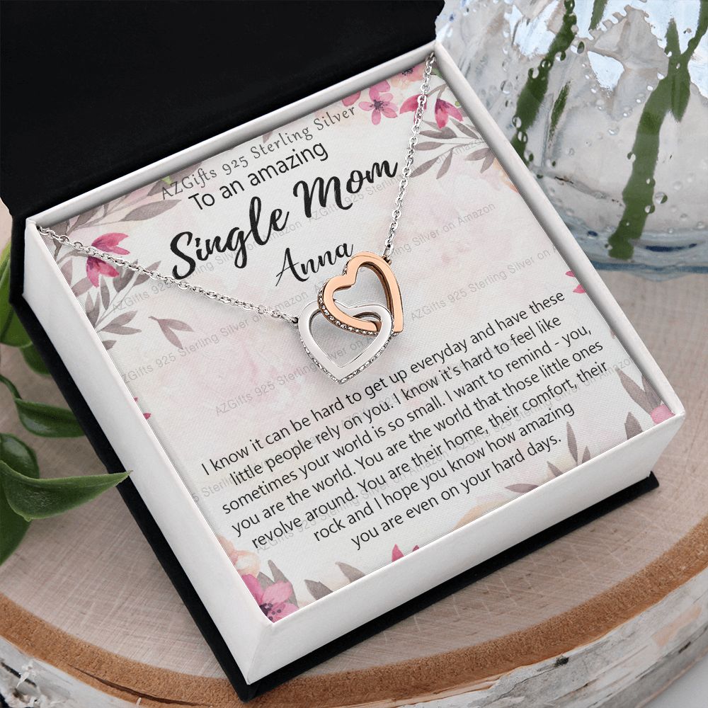 Personalized Necklace Gift To My Single Mom Necklace Gift for Mothers Day Gift Present for Single Mother Super Mom Necklace Gift for Single Mother Bonus Mom Gifts Jewelry for Women