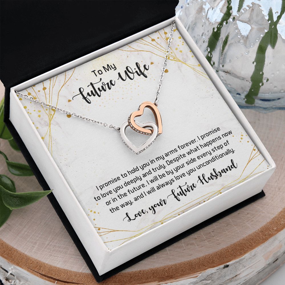 To My Future Wife Necklace from Boyfriend, Personalized Necklace for Women, Luxury Necklace for Girlfriend, Wedding Anniversary Present For Her, Girlfriend Gift Jewelry Christmas Birthday Gift
