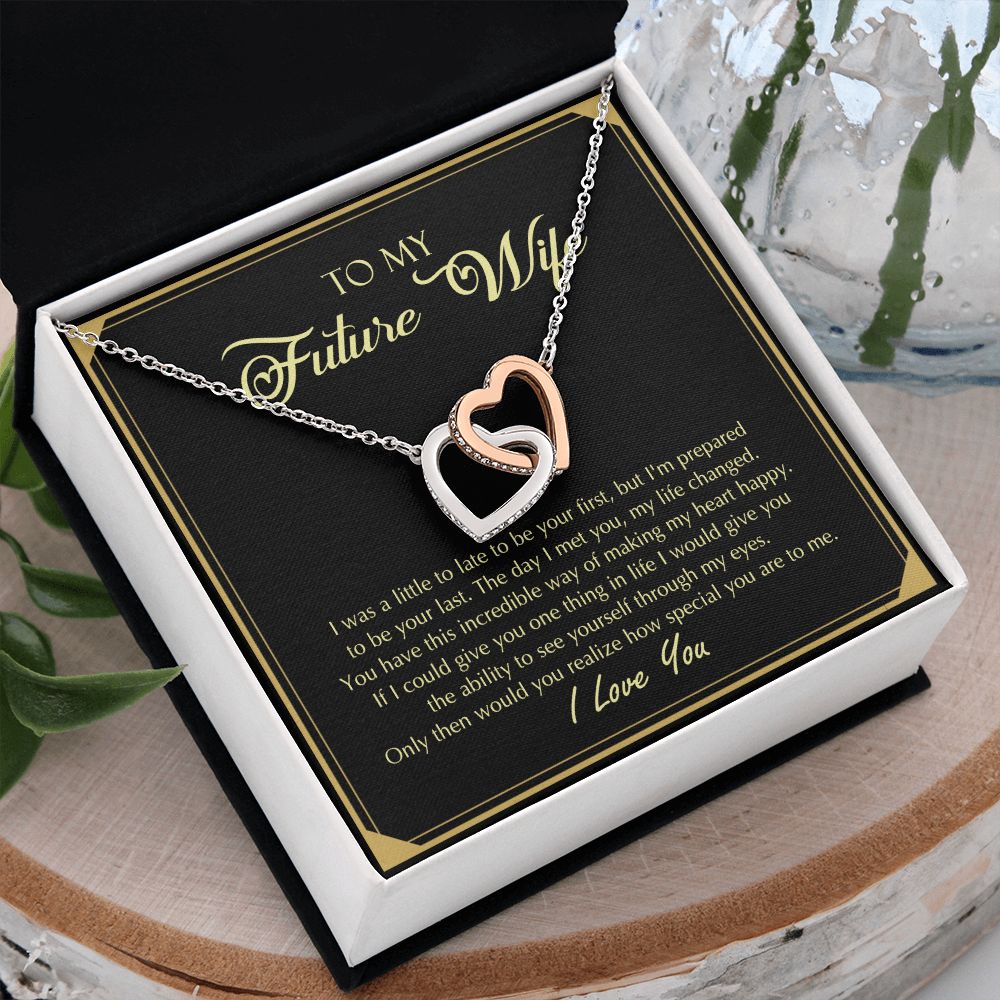 To My Future Wife Necklace from Boyfriend, Personalized Necklace for Women, Luxury Necklace for Girlfriend, Wedding Anniversary Present For Her, Girlfriend Gift Jewelry Christmas Birthday Gift