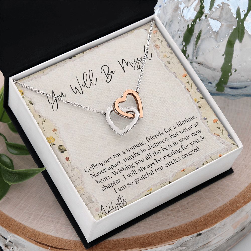Birthday Gifts For Wife, Necklace Gifts For Wife From Husband, To My Wife Jewelry For Women , To My Wife Necklace  from Husband Wedding Anniversary Present For Wife, Beautiful Wife Jewelry Christmas 2 Interlocking Hearts Necklace
