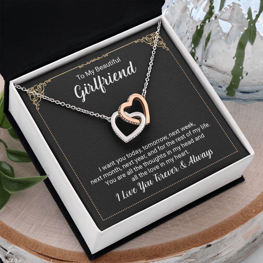 To My Girlfriend Necklace from Boyfriend To My Future Wife Necklace Jewelry For Girlfriend Gift For Girlfriend Gift for Her Romantic Birthday Valentines Day Gift For Girlfriend Gifts Necklaces