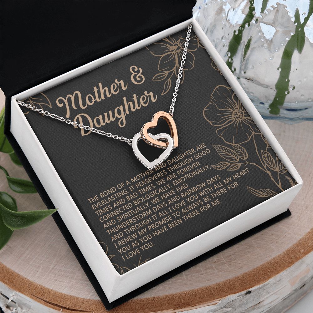 Mother Daughter Necklace Mothers day Necklace Mother Daughter Gift Mother Daughter Jewelry Gift For Daughter From Mom Daughter Mother Interlocking Hearts Necklace