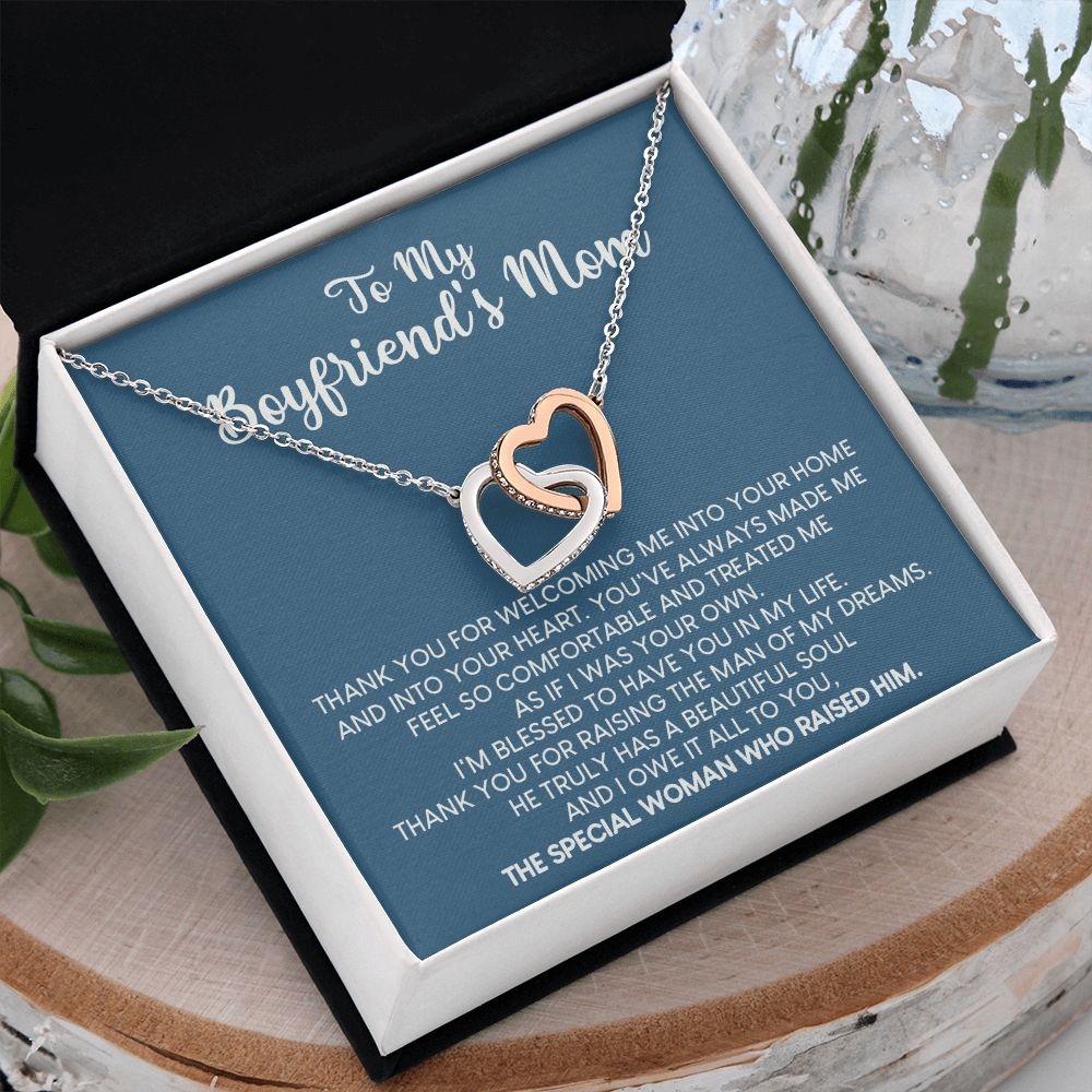 To My Boyfriend Mom Gift Necklace for Boyfriends Mom Gift Mother in Law Jewelry Gift Birthday Gift For Boyfriend's Mom Gift for Boyfriends Mom Gift for Boyfriend's Mom