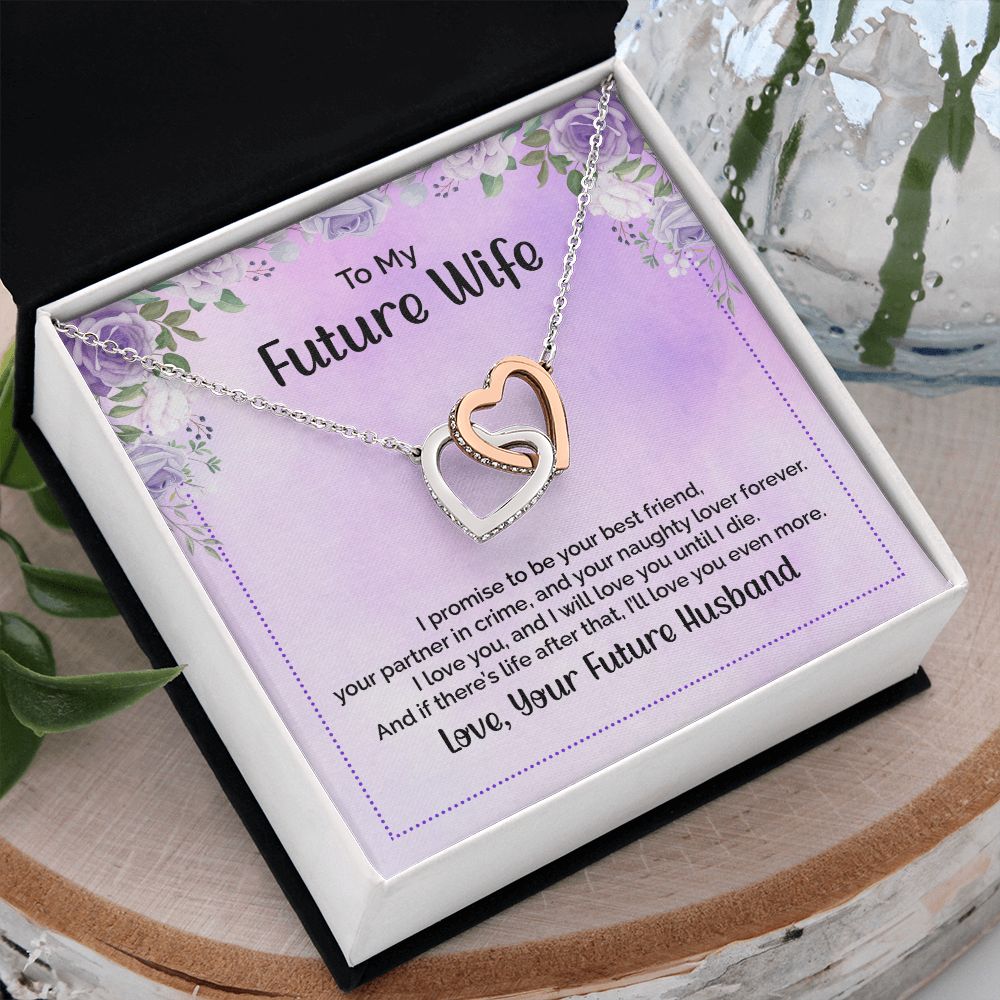 To My Future Wife Necklace from Boyfriend, Personalized Necklace for Women, Luxury Necklace for Girlfriend, Wedding Anniversary Present For Her, Girlfriend Gift Jewelry Christmas Birthday Gift