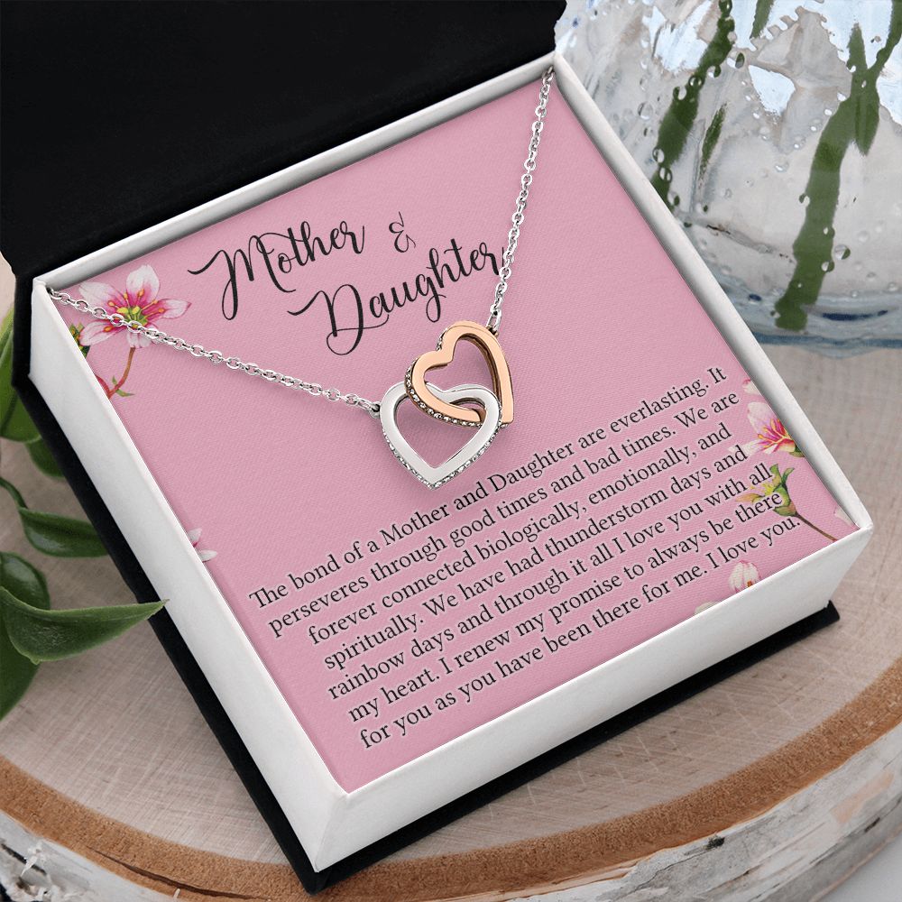 To My Mother Mom Bestfriend Best Mommy Mother In Law Stepmom For Mothers Day Birthday From Son Daughter Stepson Stepdaughter Necklace Gift Interlocking Hearts Necklace