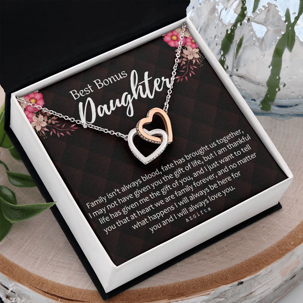 Daughter In Law Gifts Ideas, Daughter In Law Necklace, Gifts For Future Daughter In Law, Daughter In Law Birthday Gifts, Daughter-in-law Gifts From Mother In Law, Birthday Gifts For Daughter1 Interlocking Hearts Necklace
