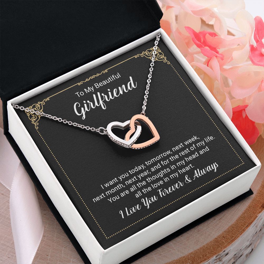 To My Girlfriend Necklace from Boyfriend To My Future Wife Necklace Jewelry For Girlfriend Gift For Girlfriend Gift for Her Romantic Birthday Valentines Day Gift For Girlfriend Gifts Necklaces