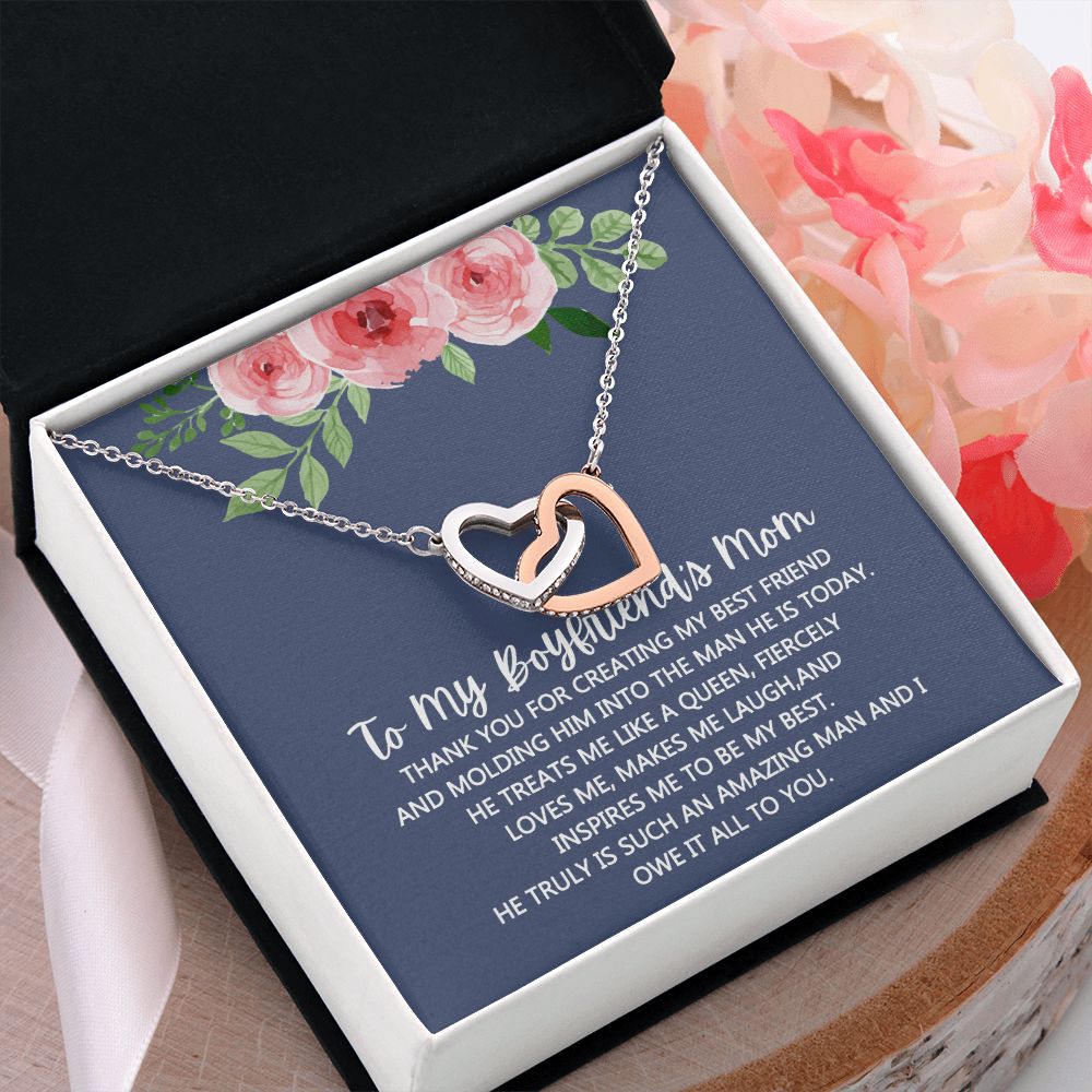 To My Boyfriend Mom Gift Necklace for Boyfriends Mom Gift Mother in Law Jewelry Gift Birthday Gift For Boyfriend's Mom Gift for Boyfriend Mom Gift for Boyfriend's Mom