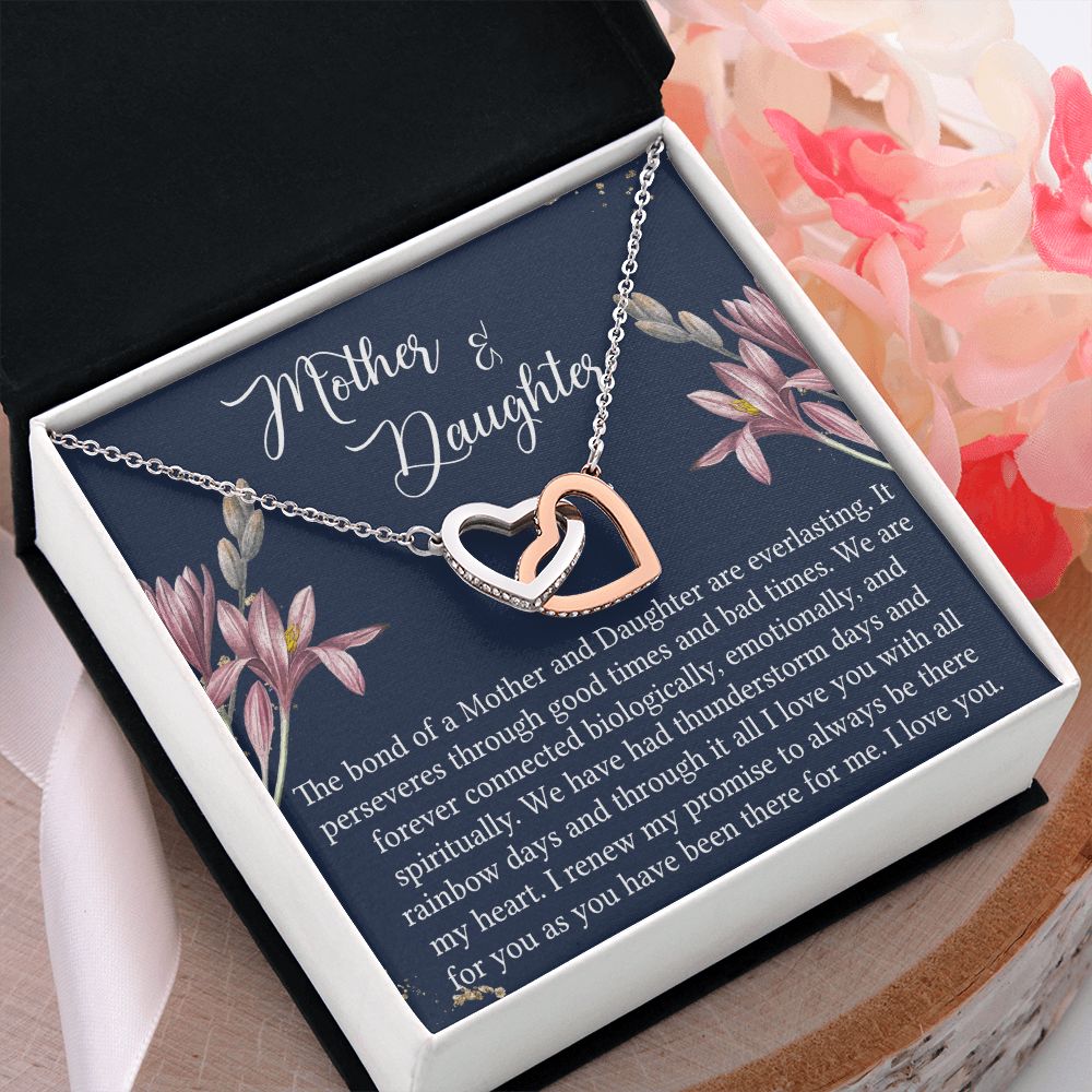 To My Mother Necklace Mom Bestfriend Best Mommy Mother In Law Stepmom For Mothers Day Birthday From Son Daughter Stepson Stepdaughter Necklace Gift Interlocking Hearts Necklace
