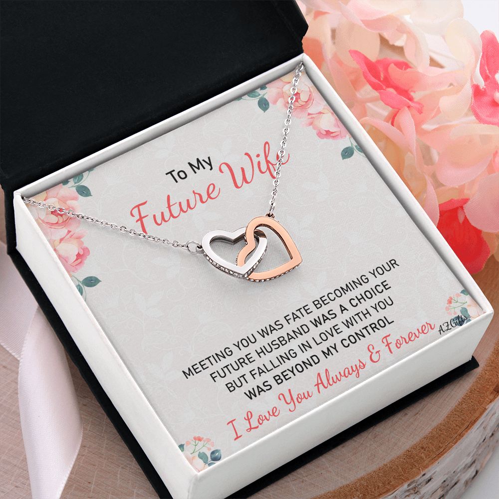To My Future Wife Necklace from Boyfriend, Personalized Necklace for Women, Luxury Necklace for Girlfriend, Wedding Anniversary Present For Her, Girlfriend Gift Jewelry Christmas Birthday Gift