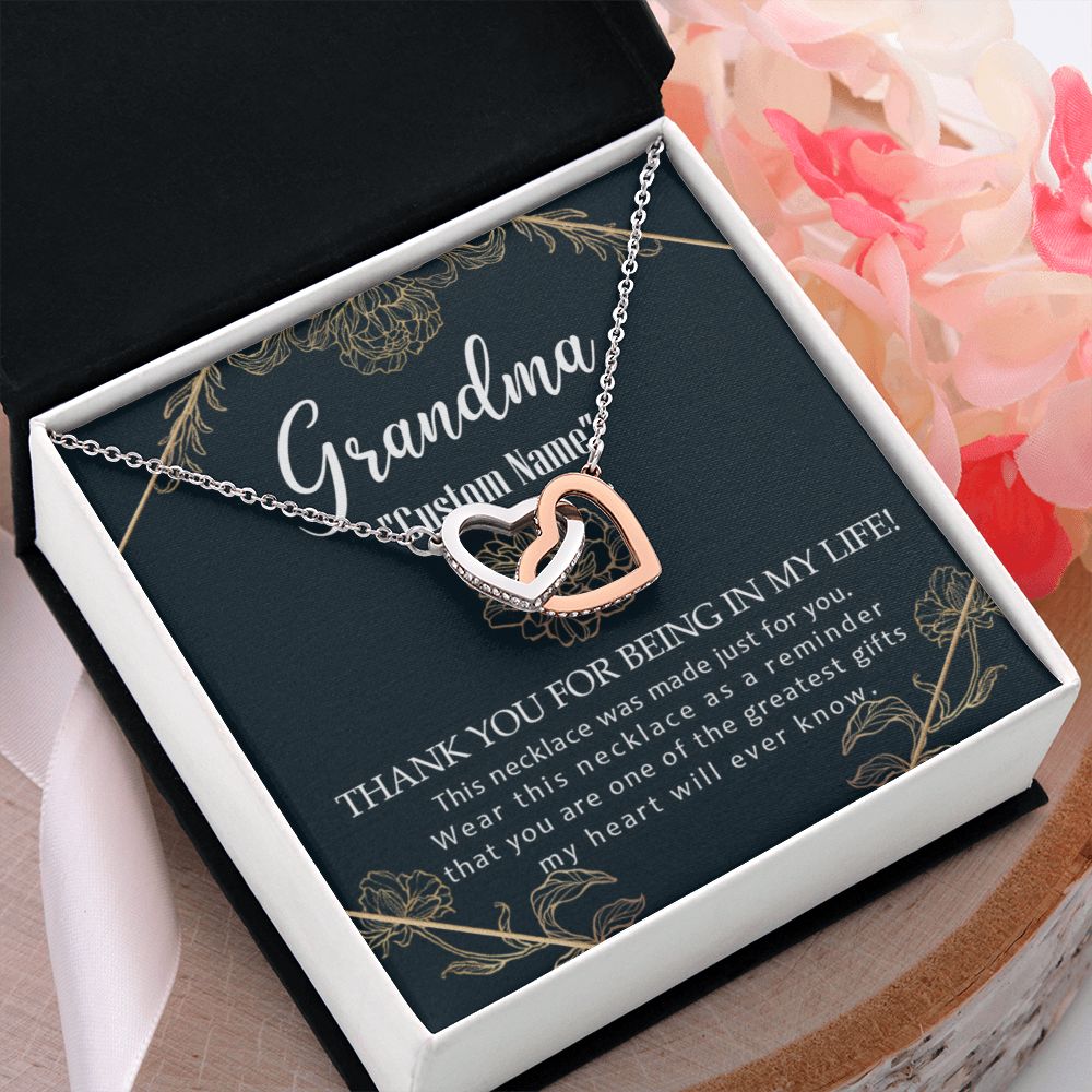 To My Grandma Necklace, Gift for Grandmother Necklace, Mothers Day Gift For Grandma Nana, Grandma Jewelry From Grandchildren GrandKids , Jewelry Box Gift For Grandma Grandmother