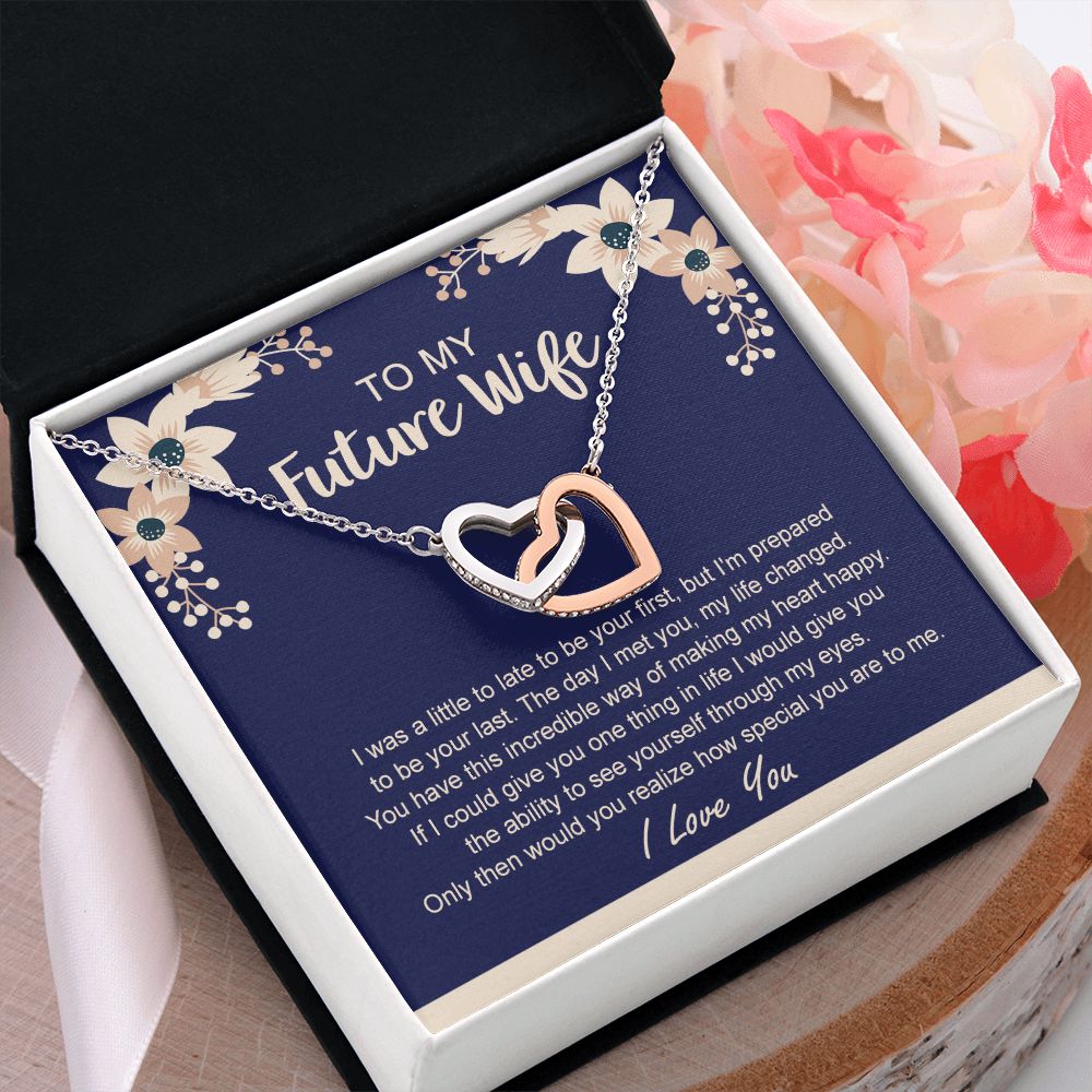 To My Future Wife Necklace from Boyfriend, Personalized Necklace for Women, Luxury Necklace for Girlfriend, Wedding Anniversary Present For Her, Girlfriend Gift Jewelry Christmas Birthday Gift