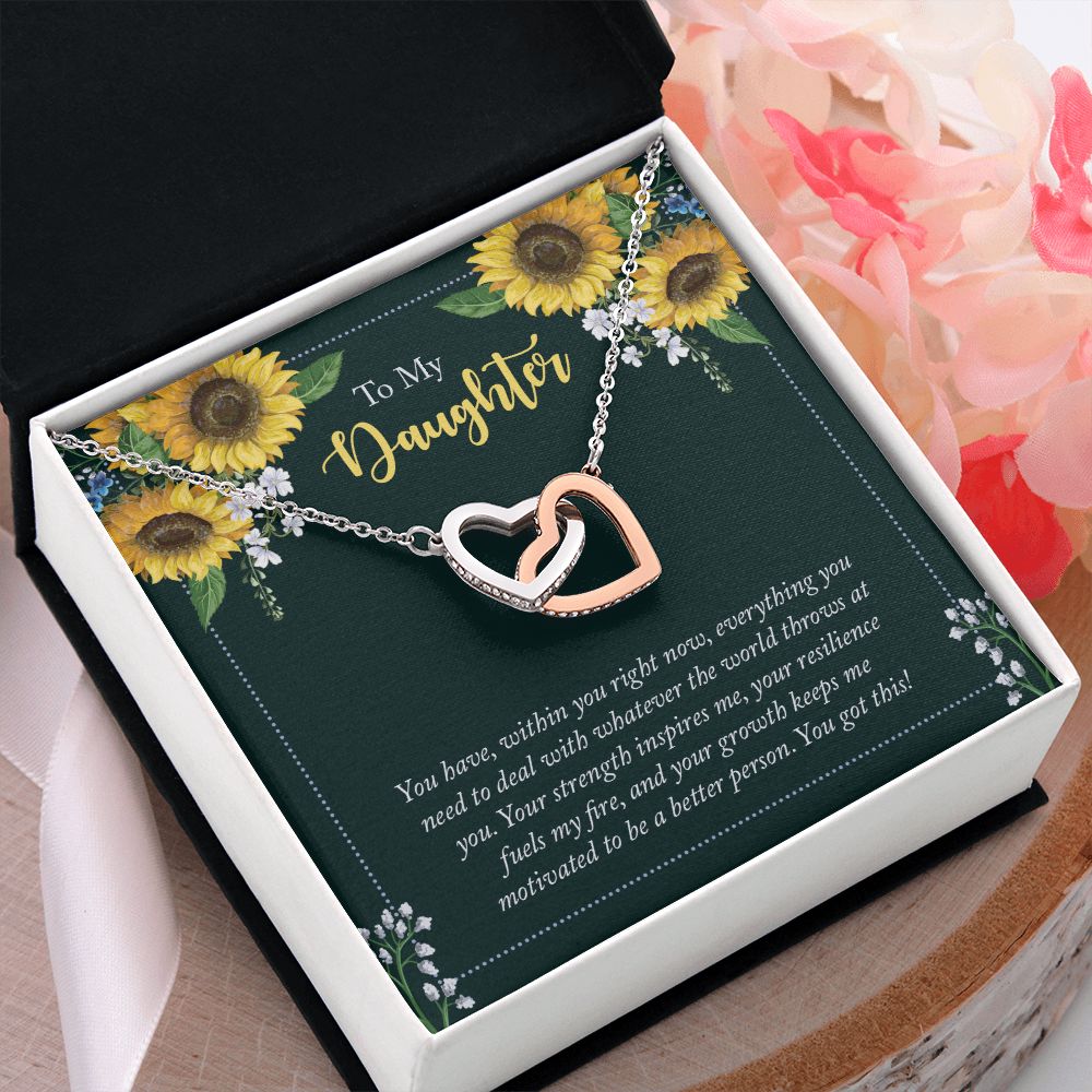 To My Daughter Necklace Gift from Mom, Mother and Daughter Jewelry Necklace for Girls, Mother Daughter Gift Ideas, Jewelry Pendant Necklace