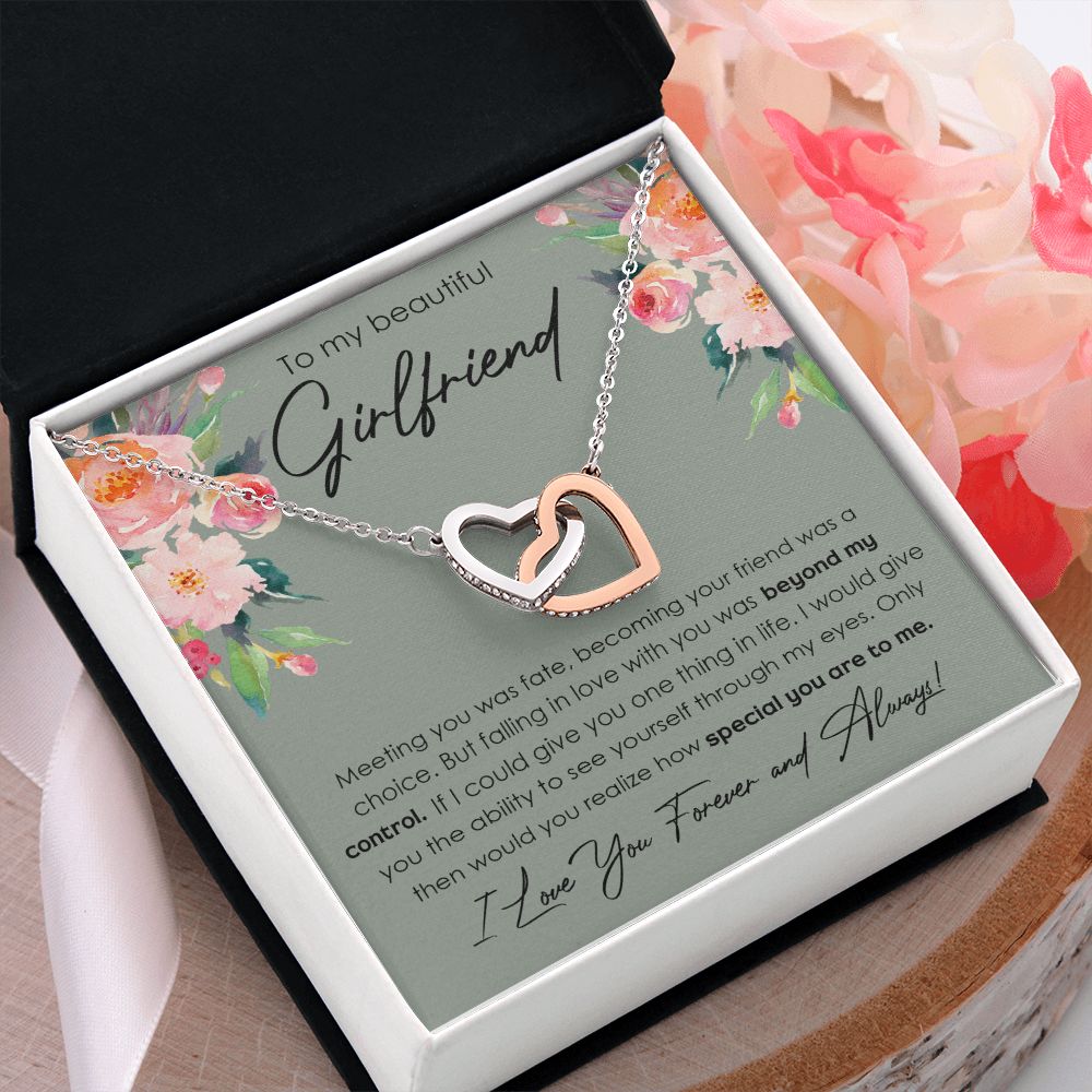 To My Girlfriend Necklace from Boyfriend, Personalized Necklace for Women, Luxury Necklace for Girlfriend, Wedding Anniversary Present For Her, Girlfriend Gift Jewelry Christmas Birthday Gift