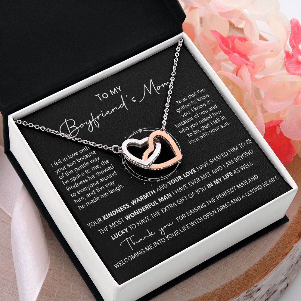 To My Boyfriend Mom Gift Necklace for Boyfriends Mom Gift Mother in Law Jewelry Gift Birthday Gift For Boyfriend's Mom Gift for Boyfriends Mom Gift for Boyfriend's Mom