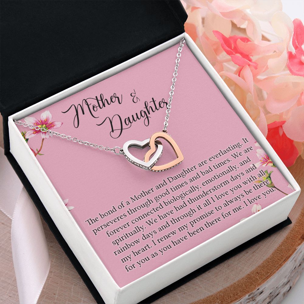 To My Mother Mom Bestfriend Best Mommy Mother In Law Stepmom For Mothers Day Birthday From Son Daughter Stepson Stepdaughter Necklace Gift Interlocking Hearts Necklace