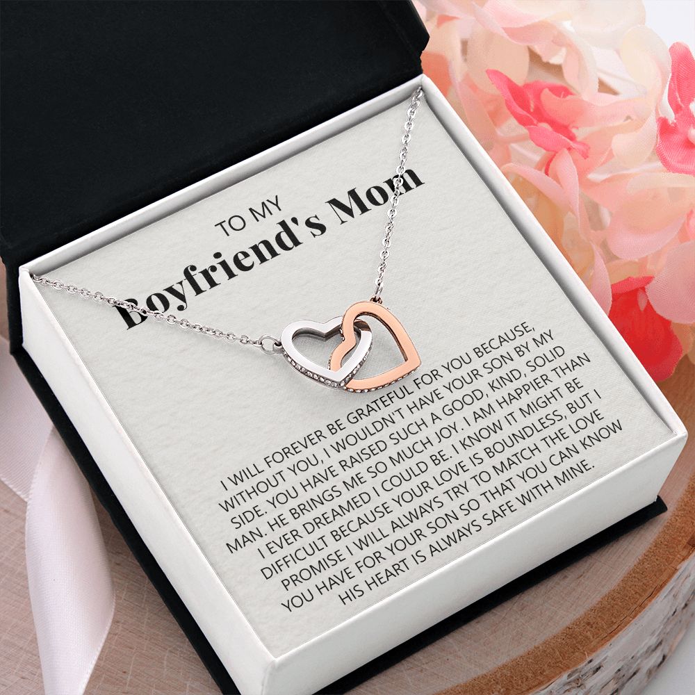 To My Boyfriend's Mom Necklace, Gift for Boyfriend's Mom, Boyfriend's Mom Gift, To My Mother in Law Necklace, Boyfriend's Mom Jewelry Mother's Day Gift for Boyfriends Mom