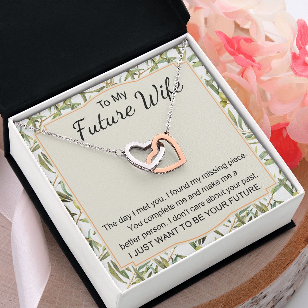 To My Future Wife Necklace from Boyfriend, Personalized Necklace for Women, Luxury Necklace for Girlfriend, Wedding Anniversary Present For Her, Girlfriend Gift Jewelry Christmas Birthday Gift