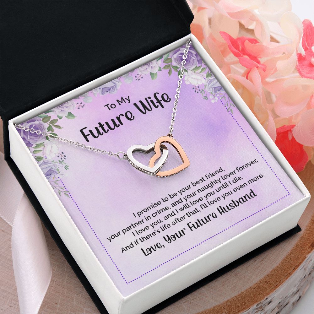 To My Future Wife Necklace from Boyfriend, Personalized Necklace for Women, Luxury Necklace for Girlfriend, Wedding Anniversary Present For Her, Girlfriend Gift Jewelry Christmas Birthday Gift