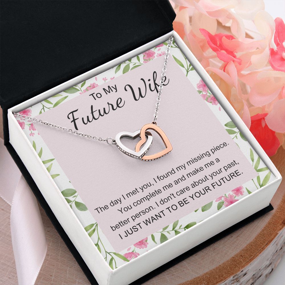 To My Future Wife Necklace from Boyfriend, Personalized Necklace for Women, Luxury Necklace for Girlfriend, Wedding Anniversary Present For Her, Girlfriend Gift Jewelry Christmas Birthday Gift