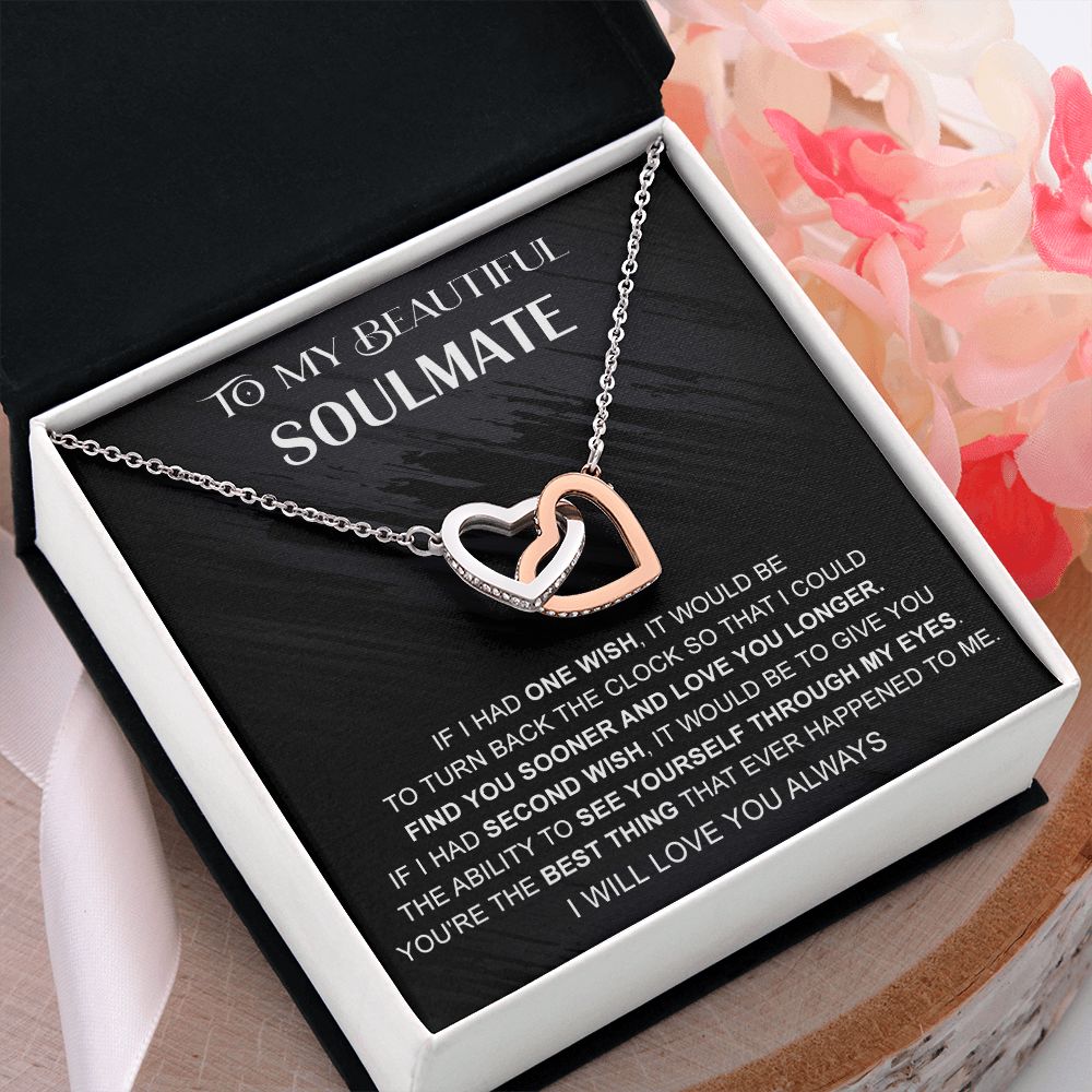 Eternal Hope Necklace, Valentine's Day Gift, Birthday Gift, Gift for Soulmate 175114050407 Interlocking Hearts Necklace