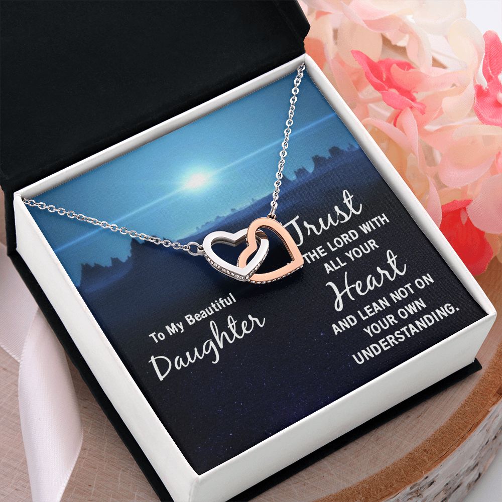 To My Daughter Necklace Gift from Mom, Mother and Daughter Jewelry Necklace for Girls, Mother Daughter Gift Ideas, Jewelry Pendant Necklace