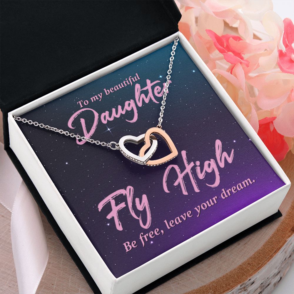 To My Daughter Necklace Gift from Mom, Mother and Daughter Jewelry Necklace for Girls, Mother Daughter Gift Ideas, Jewelry Pendant Necklace