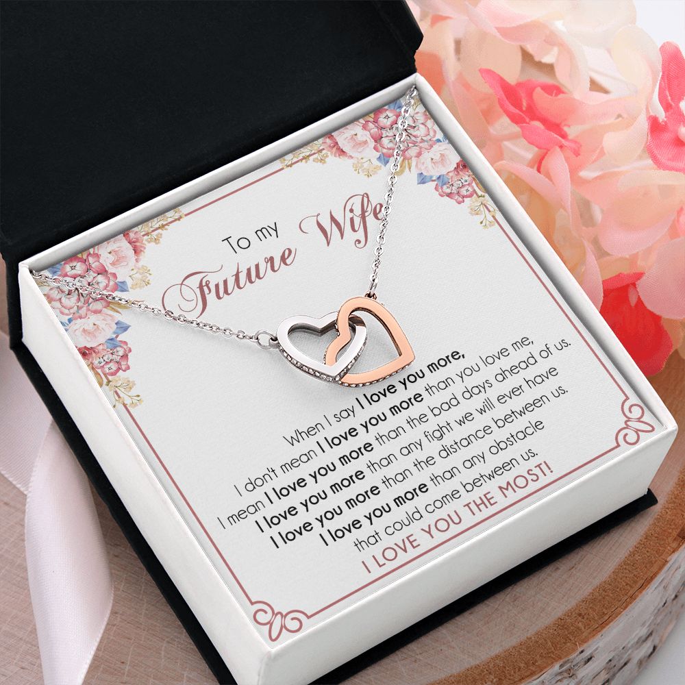 To My Future Wife Necklace from Boyfriend, Personalized Necklace for Women, Luxury Necklace for Girlfriend, Wedding Anniversary Present For Her, Girlfriend Gift Jewelry Christmas Birthday Gift
