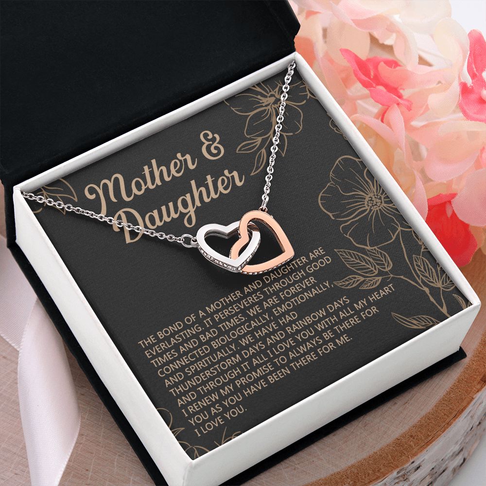 Mother Daughter Necklace Mothers day Necklace Mother Daughter Gift Mother Daughter Jewelry Gift For Daughter From Mom Daughter Mother Interlocking Hearts Necklace