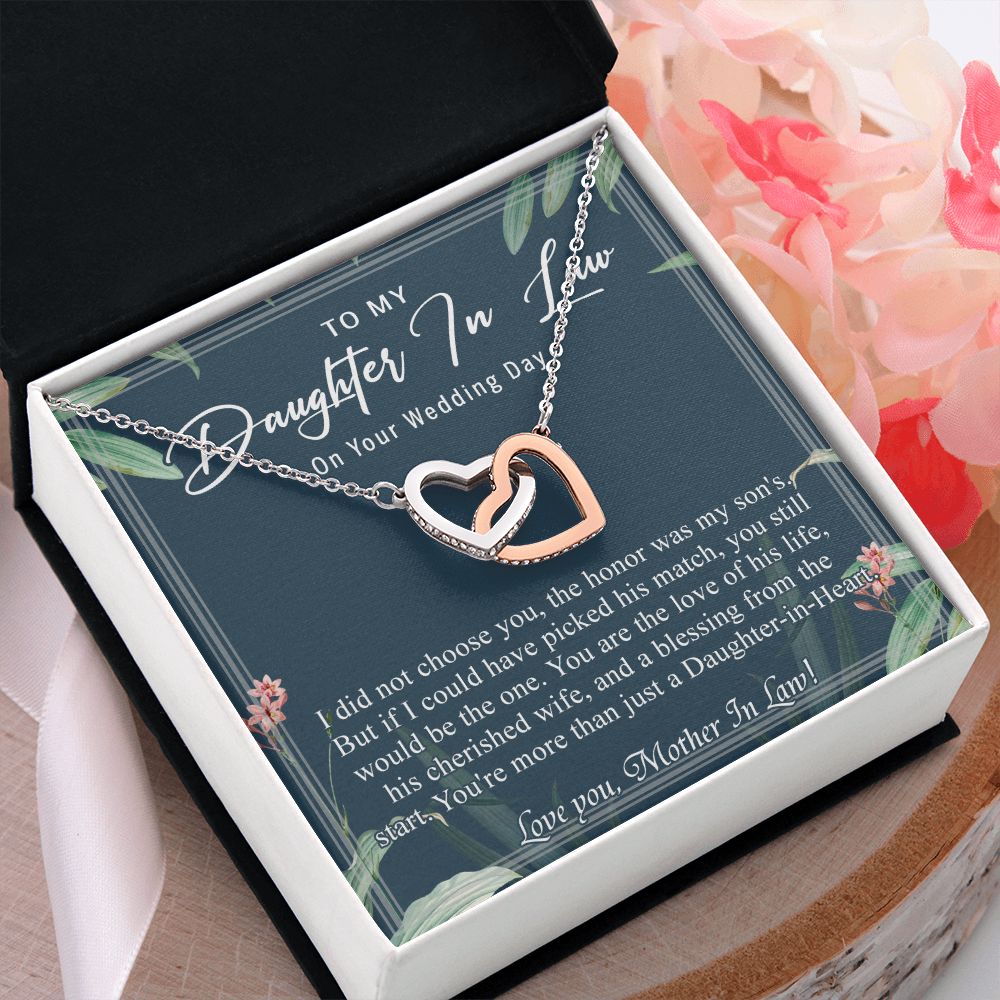 Daughter In Law Gifts Ideas, Daughter In Law Necklace, Gifts For Future Daughter In Law, Daughter In Law Birthday Gifts, Daughter-in-law Gifts From Mother In Law, Birthday Gifts For Daughter6 Interlocking Hearts Necklace