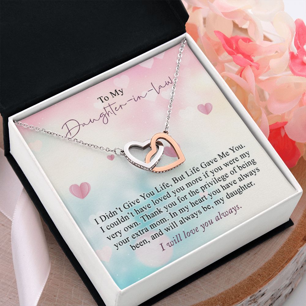 Daughter In Law Gifts Ideas, Daughter In Law Necklace, Gifts For Future Daughter In Law, Daughter In Law Birthday Gifts, Daughter-in-law Gifts From Mother In Law, Birthday Gifts For Daughter5 Interlocking Hearts Necklace
