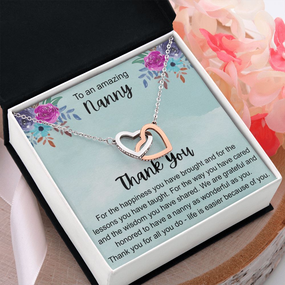 To My Grandma Necklace, Gift for Grandmother Necklace, Mothers Day Gift For Grandma Nana, Grandma Jewelry From Grandchildren GrandKids , Jewelry Box Gift For Grandma Grandmother