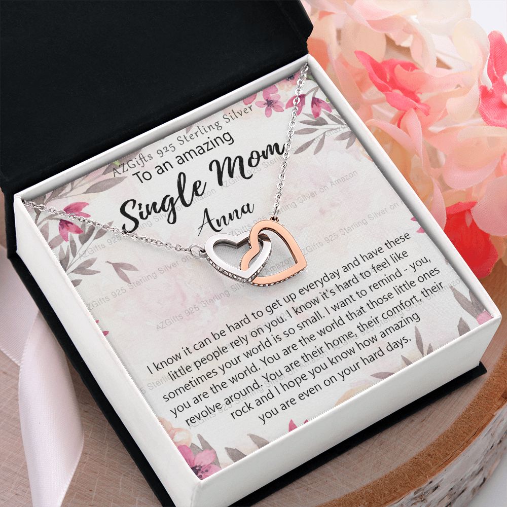 Personalized Necklace Gift To My Single Mom Necklace Gift for Mothers Day Gift Present for Single Mother Super Mom Necklace Gift for Single Mother Bonus Mom Gifts Jewelry for Women