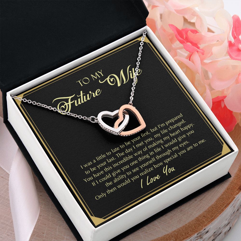 To My Future Wife Necklace from Boyfriend, Personalized Necklace for Women, Luxury Necklace for Girlfriend, Wedding Anniversary Present For Her, Girlfriend Gift Jewelry Christmas Birthday Gift