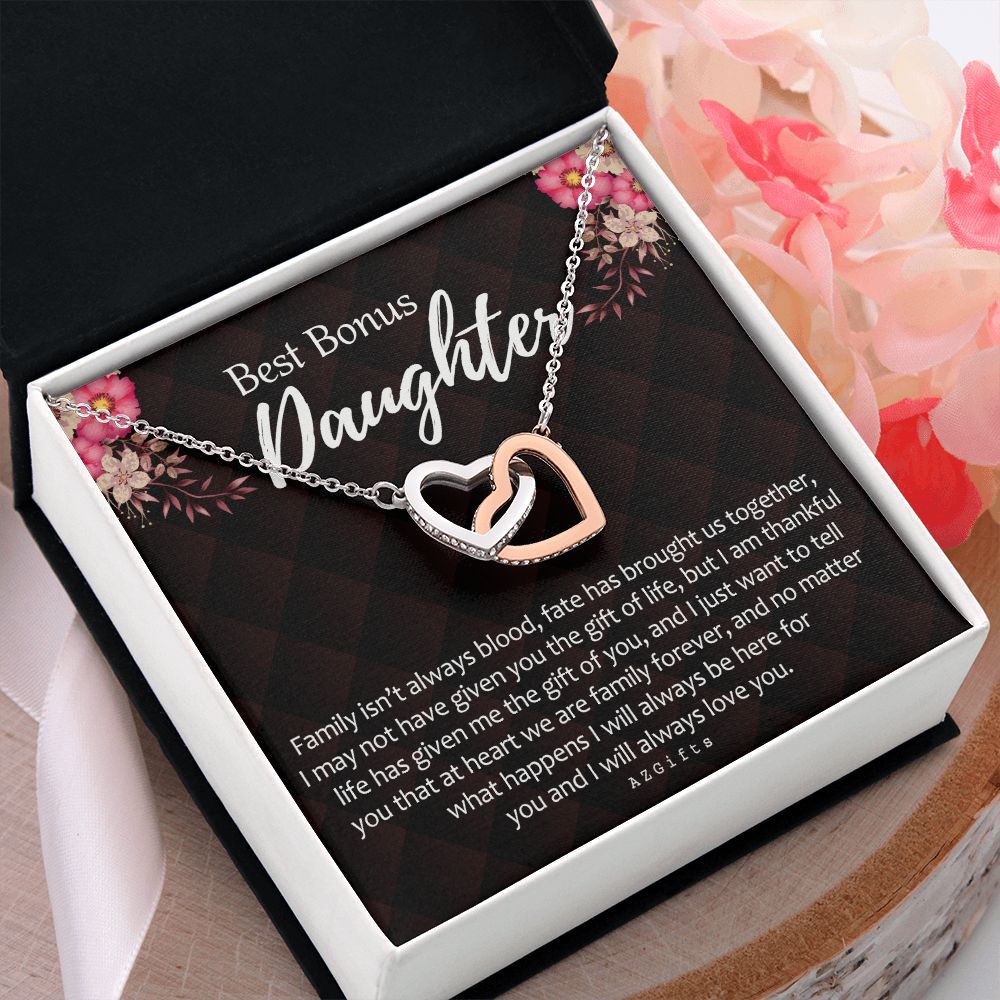 Daughter In Law Gifts Ideas, Daughter In Law Necklace, Gifts For Future Daughter In Law, Daughter In Law Birthday Gifts, Daughter-in-law Gifts From Mother In Law, Birthday Gifts For Daughter1 Interlocking Hearts Necklace