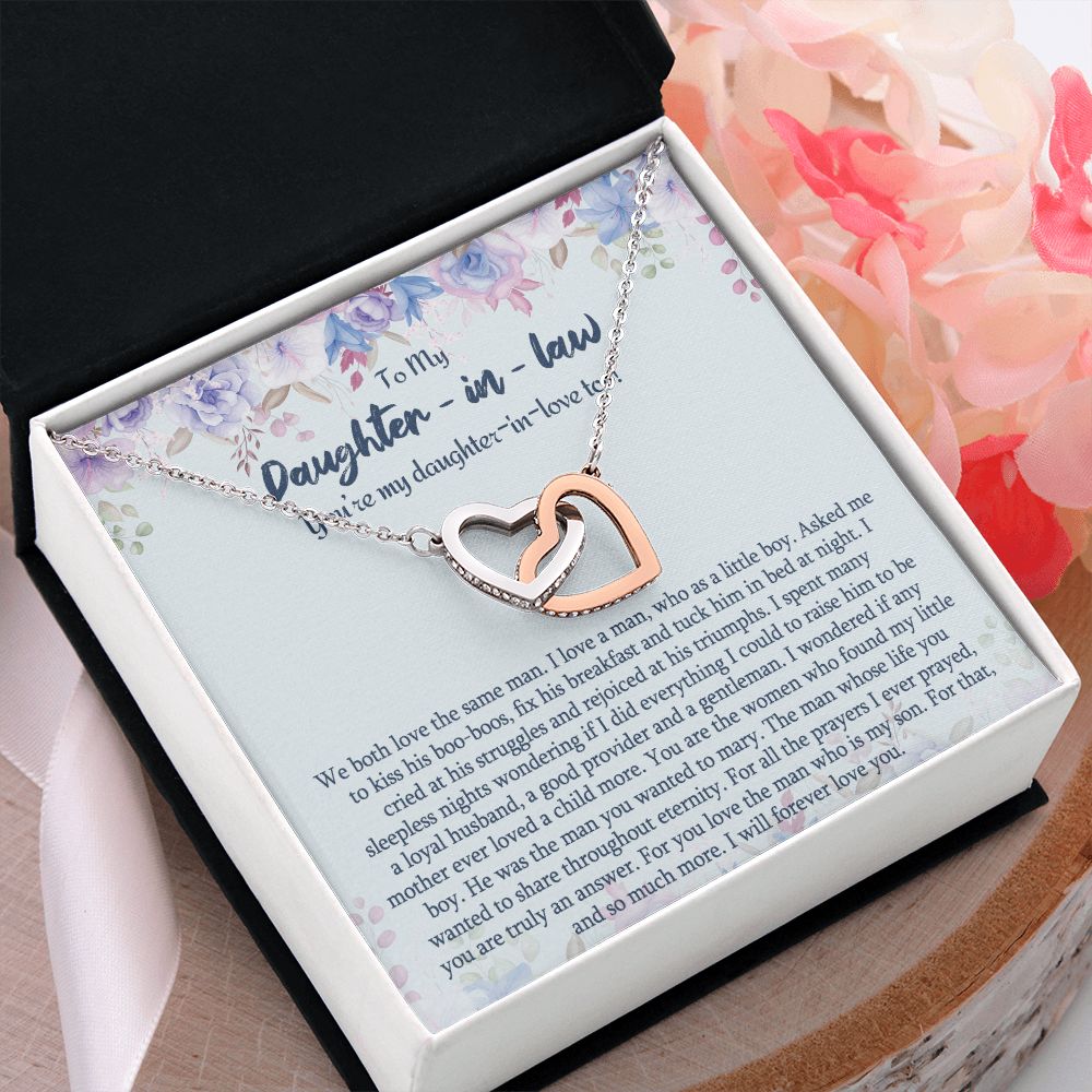 Daughter In Law Gifts Ideas, Daughter In Law Necklace, Gifts For Future Daughter In Law, Daughter In Law Birthday Gifts, Daughter-in-law Gifts From Mother In Law, Birthday Gifts For Daughter3 Interlocking Hearts Necklace