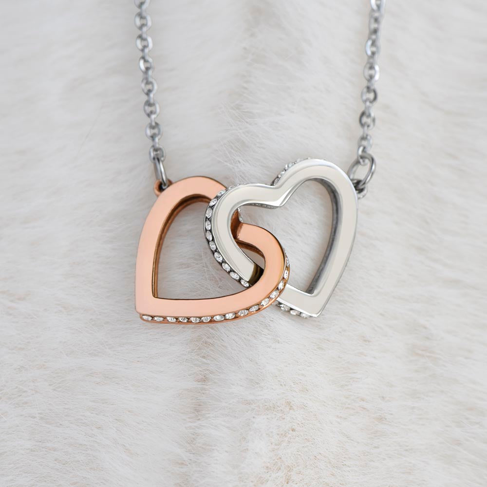 Birthday Gifts For Wife, Necklace Gifts For Wife From Husband, To My Wife Jewelry For Women , To My Wife Necklace  from Husband Wedding Anniversary Present For Wife, Beautiful Wife Jewelry Christmas27 Interlocking Hearts Necklace
