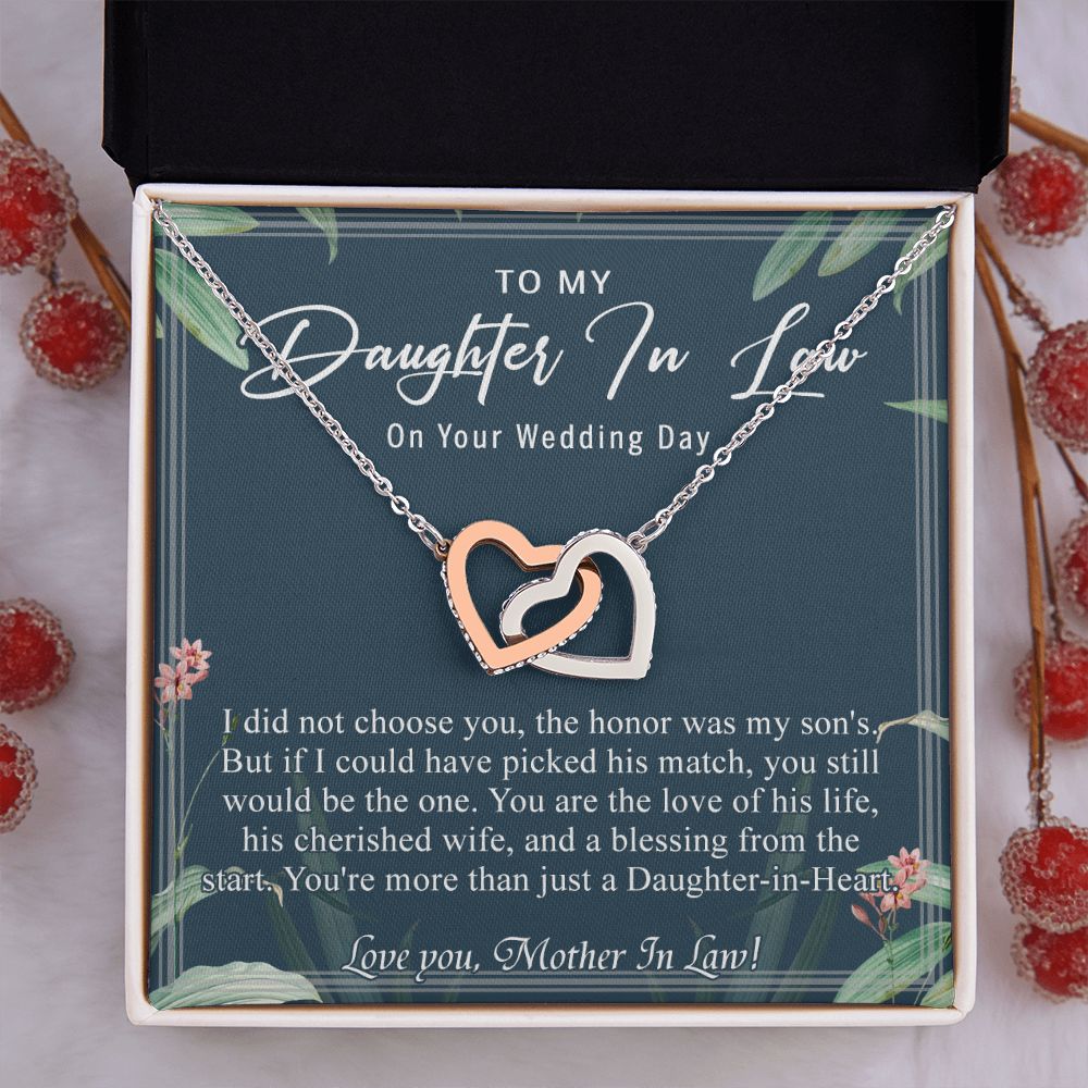 Daughter In Law Gifts Ideas, Daughter In Law Necklace, Gifts For Future Daughter In Law, Daughter In Law Birthday Gifts, Daughter-in-law Gifts From Mother In Law, Birthday Gifts For Daughter6 Interlocking Hearts Necklace