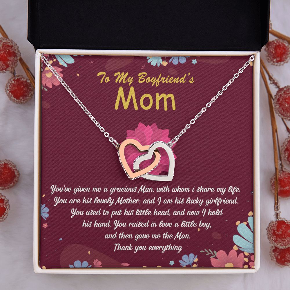To My Boyfriend Mom Gift Necklace for Boyfriends Mom Gift Mother in Law Jewelry Gift Birthday Gift For Boyfriend's Mom Gift for Boyfriends Mom Gift for Boyfriend's Mom