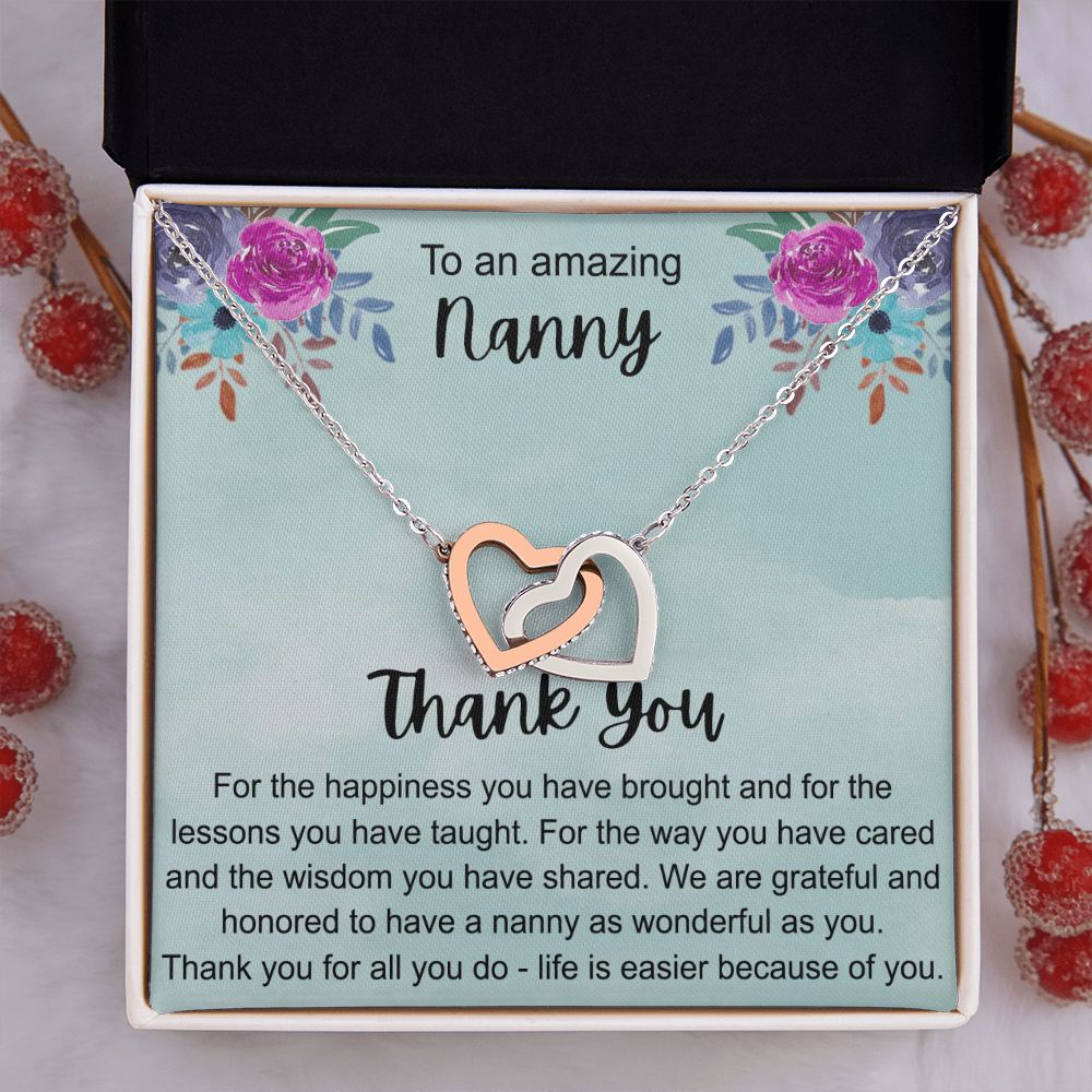To My Grandma Necklace, Gift for Grandmother Necklace, Mothers Day Gift For Grandma Nana, Grandma Jewelry From Grandchildren GrandKids , Jewelry Box Gift For Grandma Grandmother