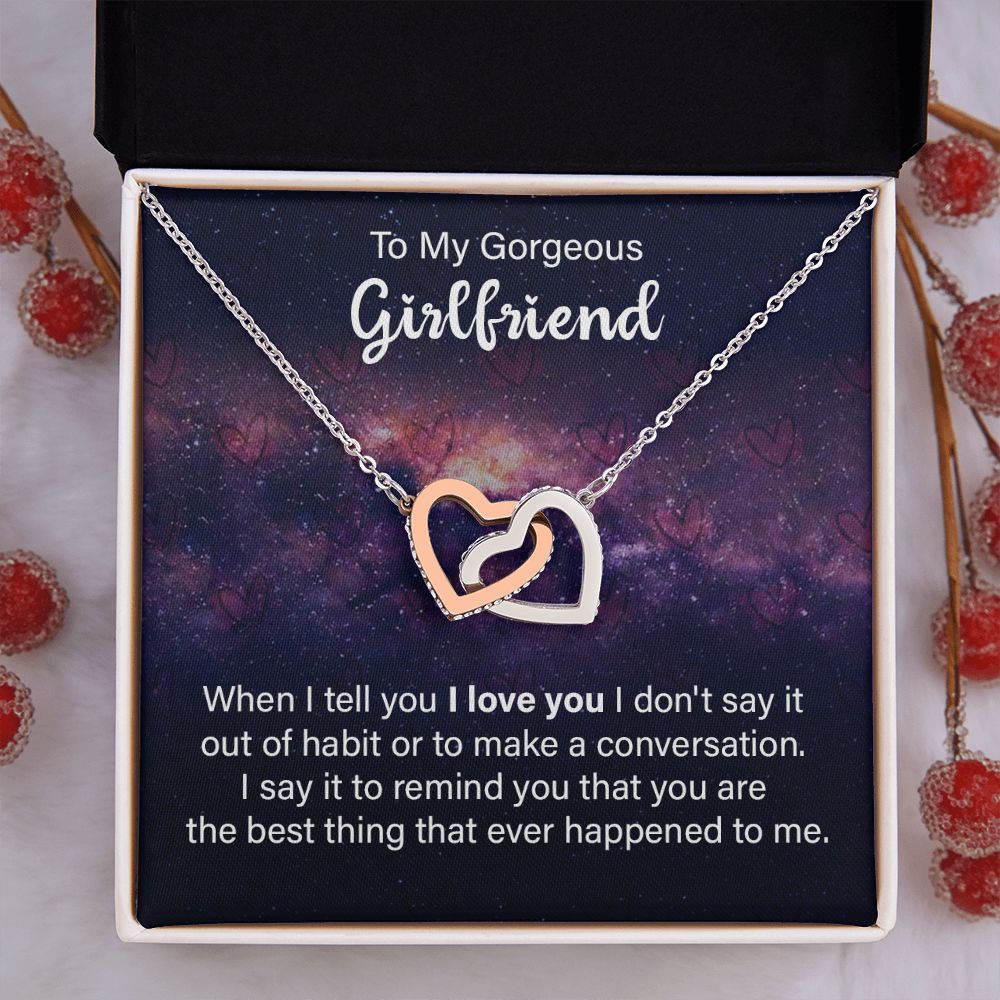 To My Girlfriend Necklace from Boyfriend To My Future Wife Necklace Jewelry For Girlfriend Gift For Girlfriend Gift for Her Romantic Birthday Valentines Day Gift For Girlfriend Gifts Necklaces