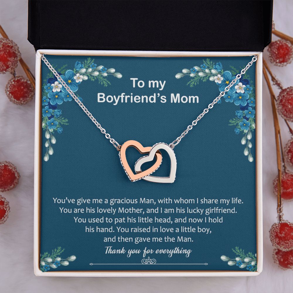 To My Boyfriend Mom Gift Necklace for Boyfriends Mom Gift Mother in Law Jewelry Gift Birthday Gift For Boyfriend's Mom Gift for Boyfriends Mom Gift for Boyfriend's Mom
