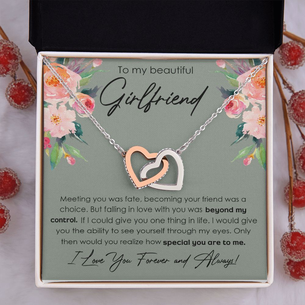 To My Girlfriend Necklace from Boyfriend, Personalized Necklace for Women, Luxury Necklace for Girlfriend, Wedding Anniversary Present For Her, Girlfriend Gift Jewelry Christmas Birthday Gift